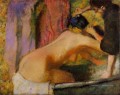 femme à son bain Edgar Degas